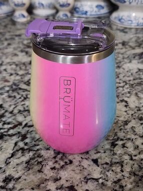 BrüMate Uncork'd Rainbow Ombre Stainless Stemless Wine Tumbler